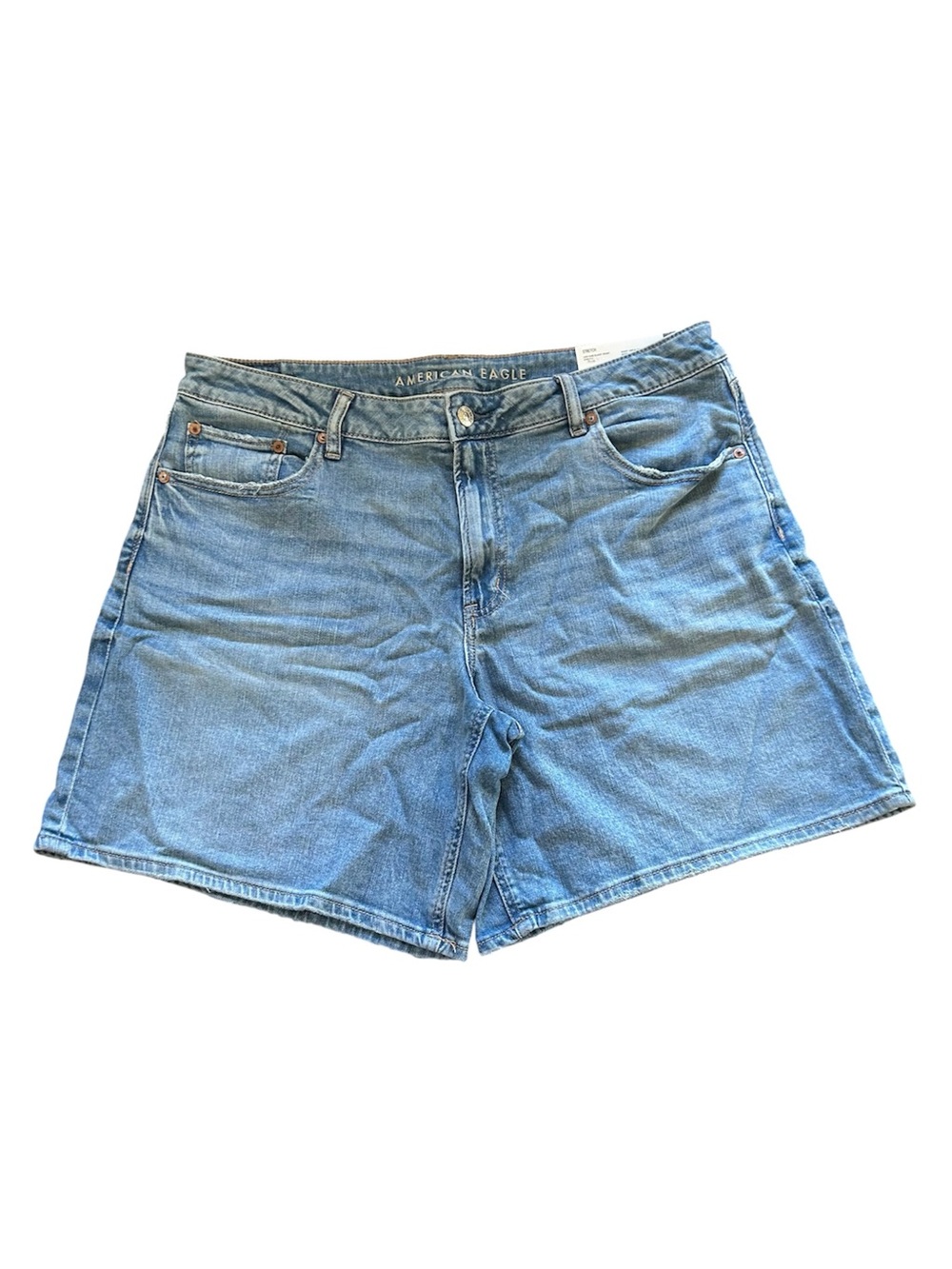 American Eagle 8" Dreamy Drape Stretch Low-Rise Baggy Jort Size 12